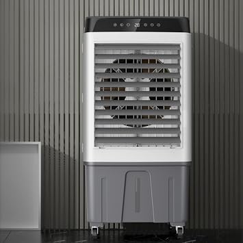 Portable Air Conditioners Windowless, Swamp Cooler with Water Tank and 3 Speeds, Evaporative Air Cooler for Room Garage Office