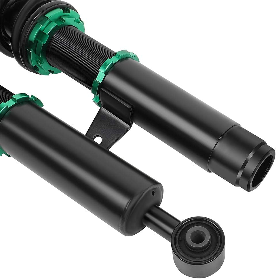 Adjustable Height Coilovers Struts Front And Rear Fit for 1998-2000 for BMW 323i, 2001-05 for BMW 325Ci, 2001-2005 for BMW 325i, 2000 for BMW 328Ci Coil Spring Over Shock (Set of 4) - Green