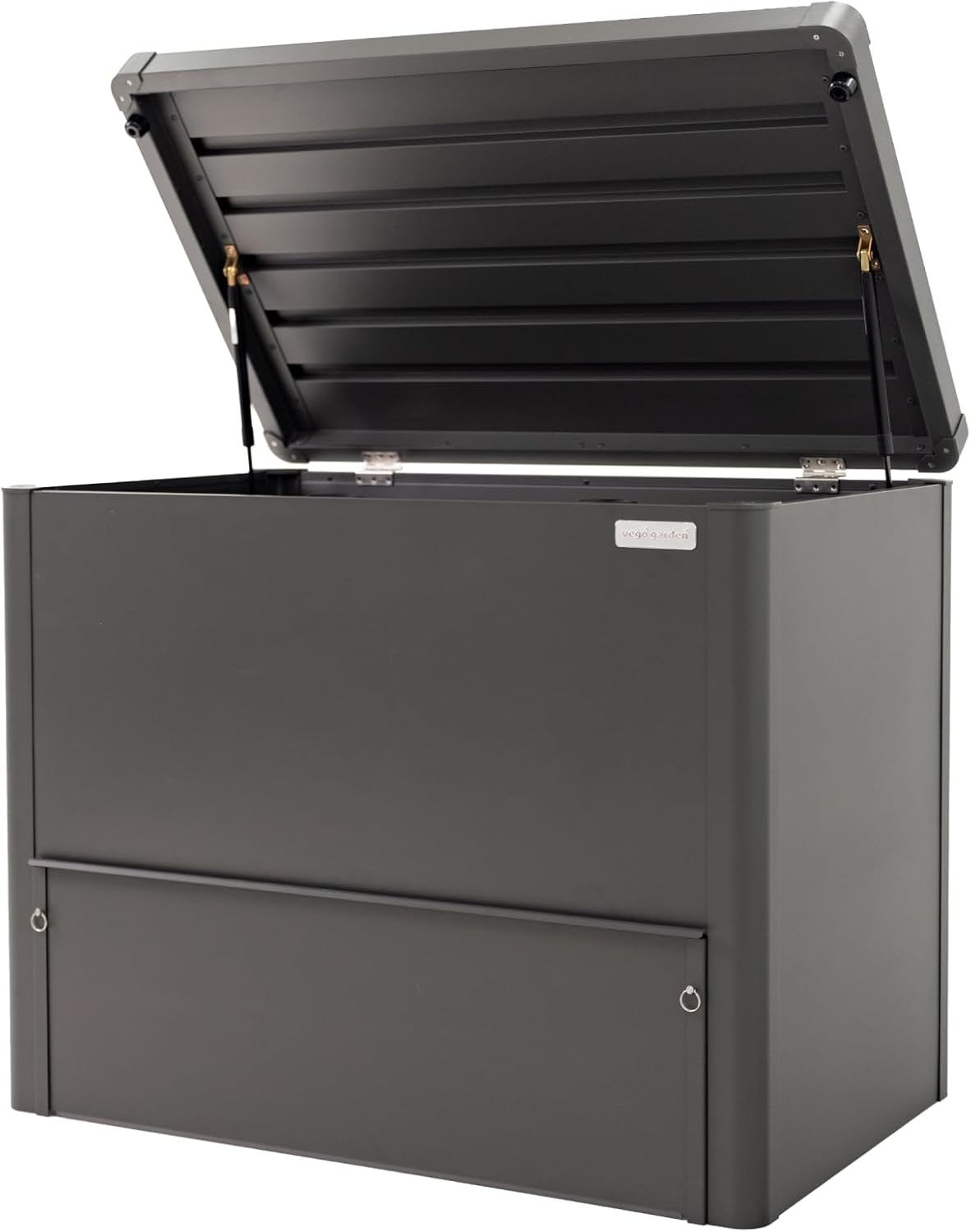 Vego Garden Modern Metal Compost Bin, Built-in Ventilation System Faster Compost Outdoor Composter