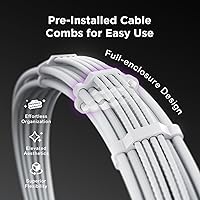 Vista 4 de Kit de cables de extensión PSU AsiaHorse 12VHPWR para serie RTX 50/40, kit de extensión de cable Pcie 5.0 de 16AWG, cable trenzado suave de 16 pines