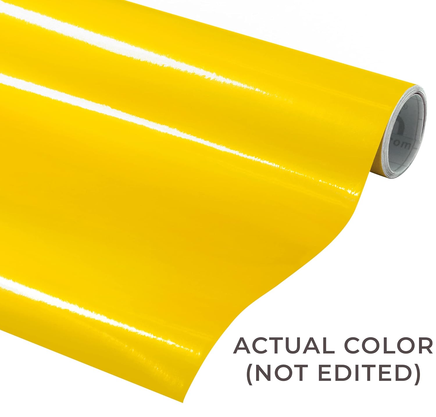 VViViD Yellow Gloss DECO65 Permanent Adhesive Craft Vinyl for Cricut, Silhouette & Cameo (50ft x 11.8" Bulk Roll)