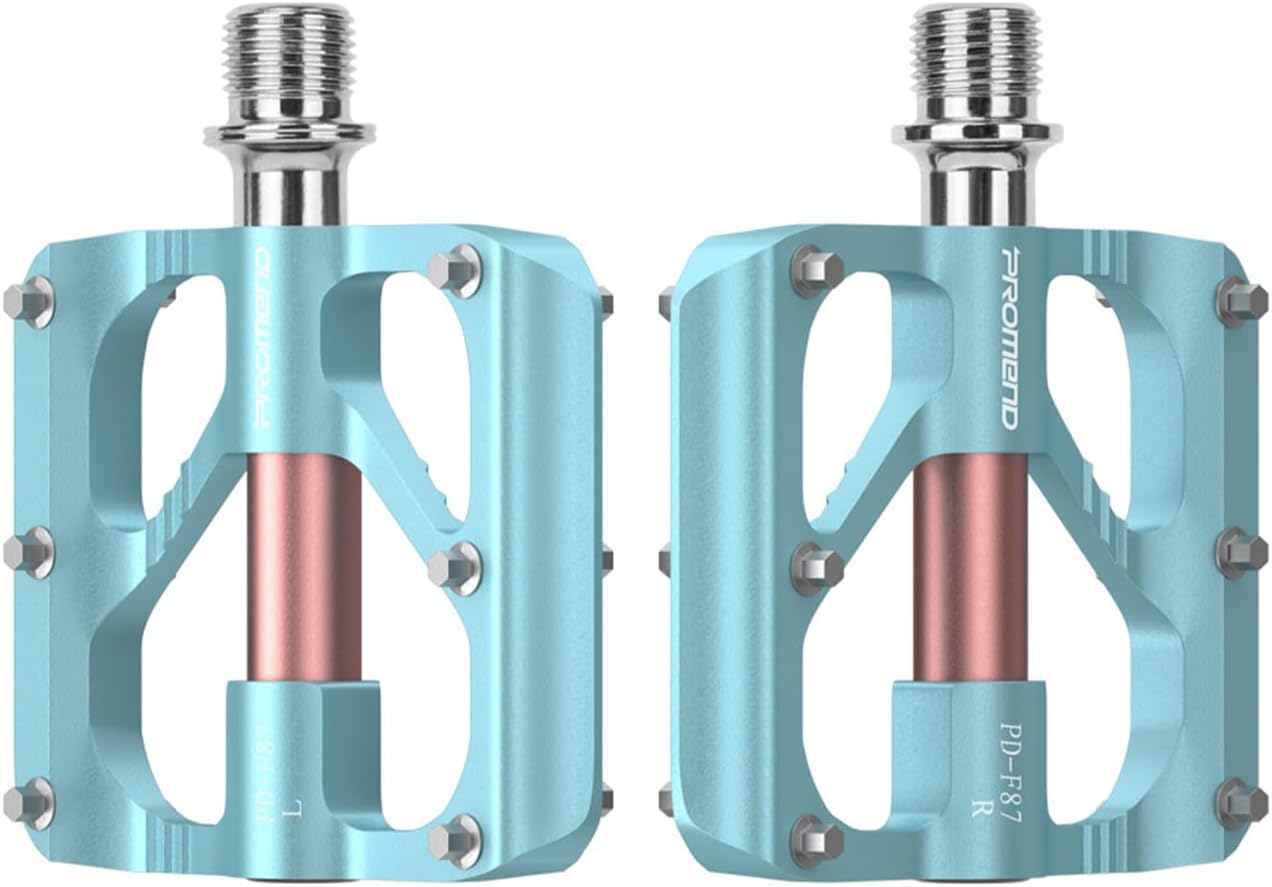 Aluminum Mountain Bike Pedals - CNC Machining, Anti-Slip Design & 9/16" Cr-Mo Spindle | Compatible with MTB, BMX, Road & Gravel Bikes