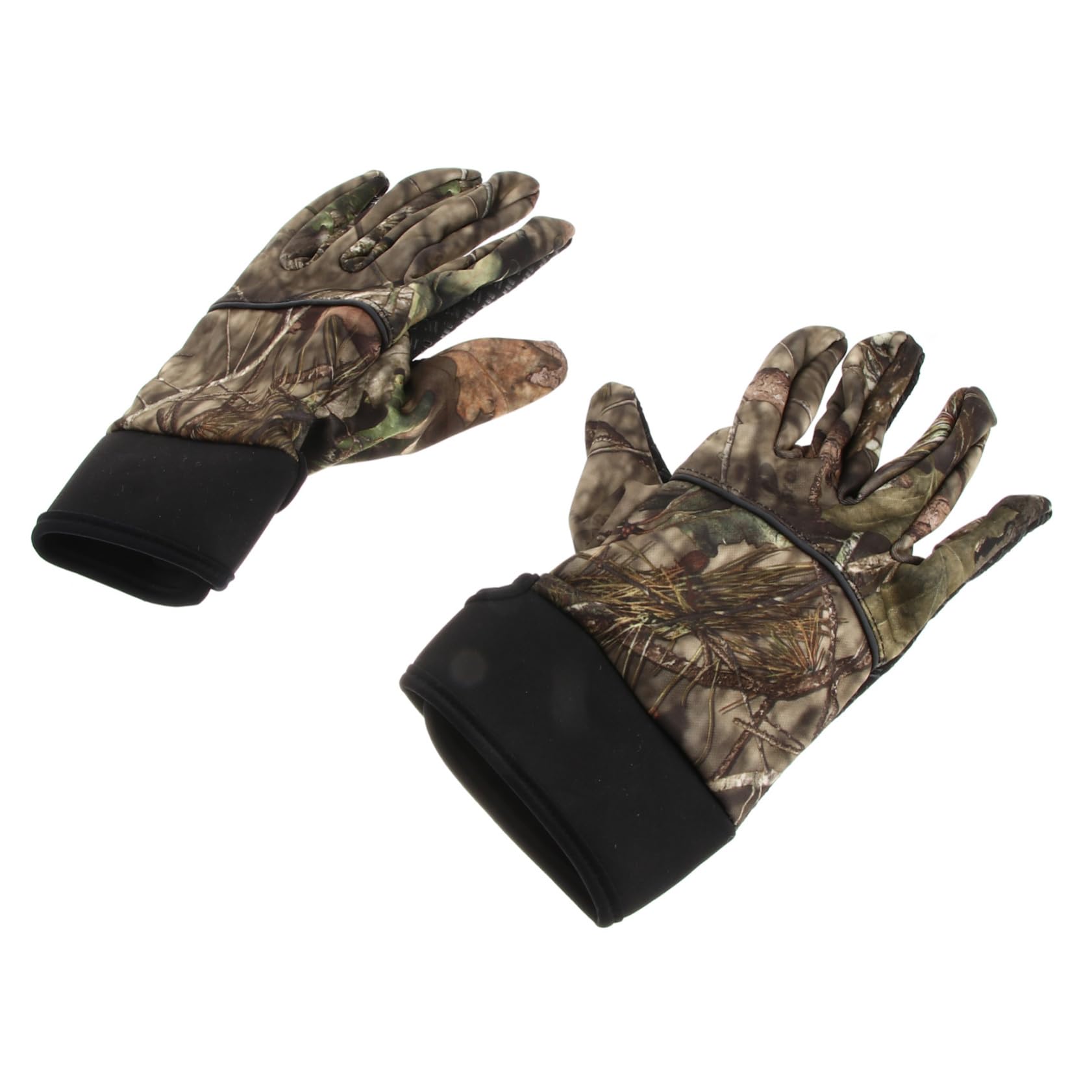 NOLITOY 1Pair Fashion Winter Nylon Gloves Windproof Thermal Touch Screen Non Slip Design for Driving Cycling Fishing Camping Camouflage