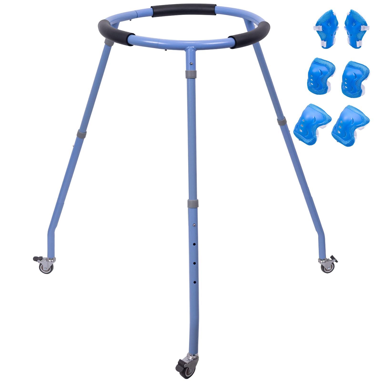 Photo 1 of Roller Skate Trainer,Includes a Pair of Skating Protective Gear,Skating Learning Aid & Support with Adjustable Height for Boys or Girls,Learn Balance on Inline Skates for Beginners,Blue