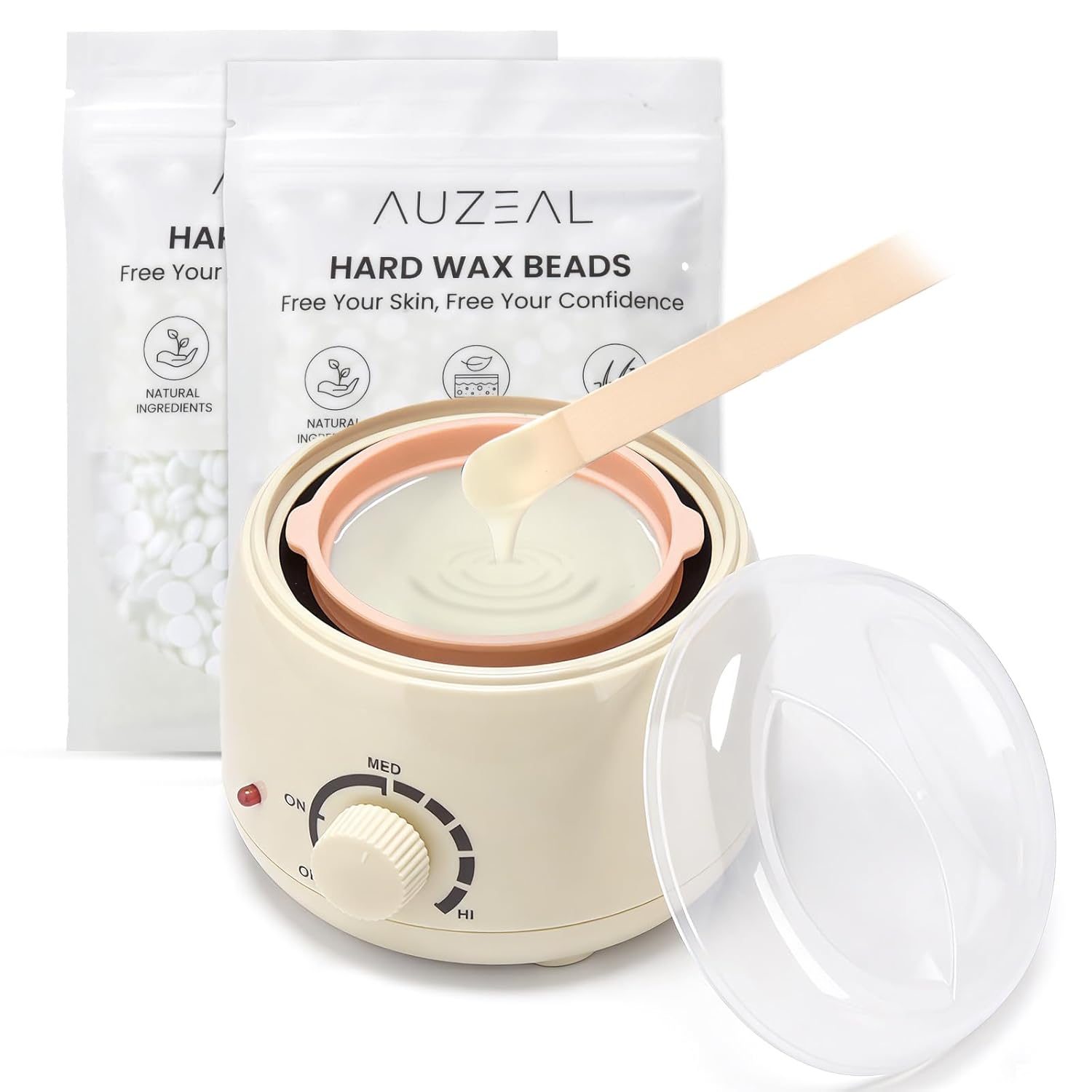 250ml Waxing Kit & 200g Wax Beads Refill, Pink