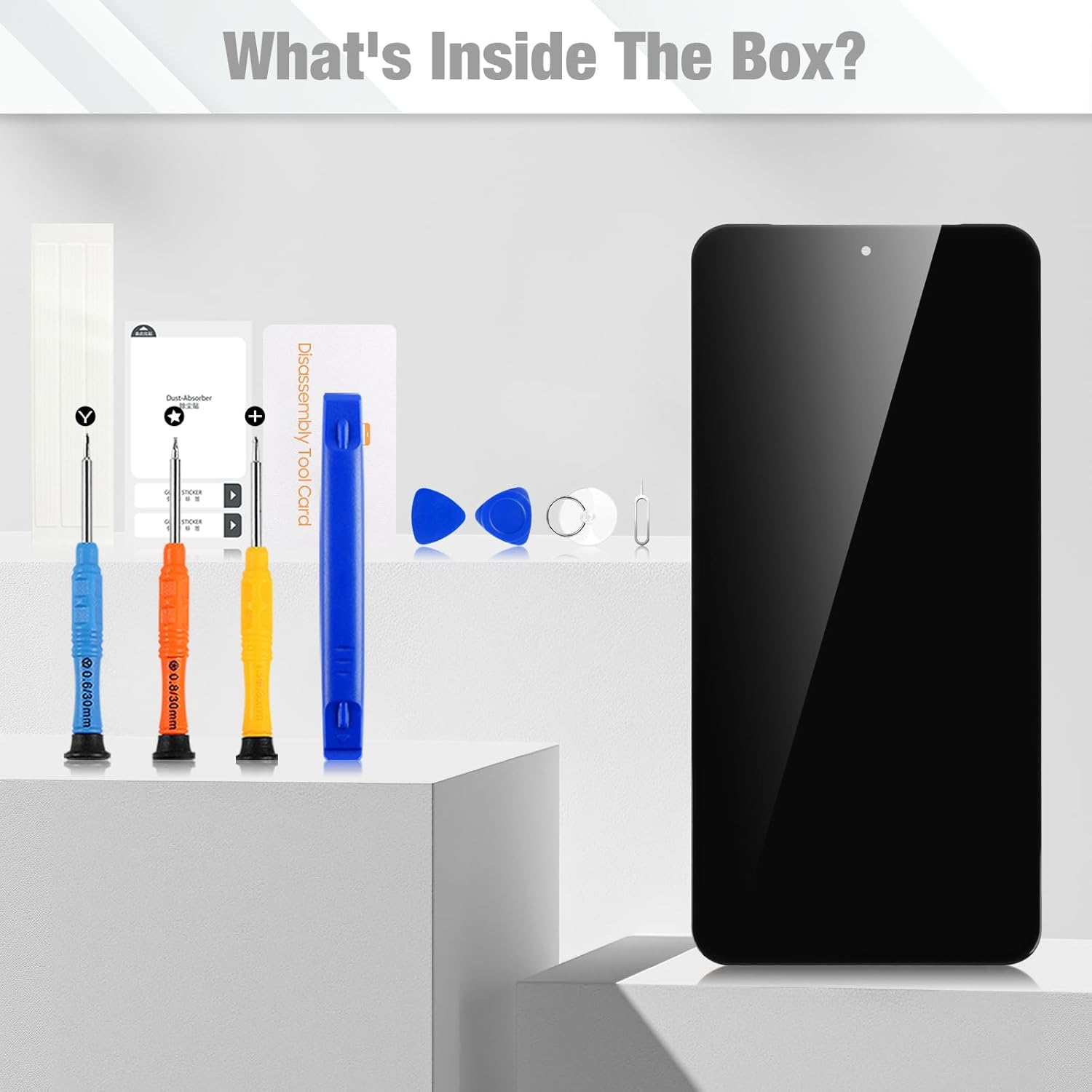 OLED Screen Replacement for Google Pixel 8 Pro LCD Pantalla for Google Pixel 8 Pro Display GC3VE G1MNW Touch Screen Assembly with Repair Tools (Black with Frame)