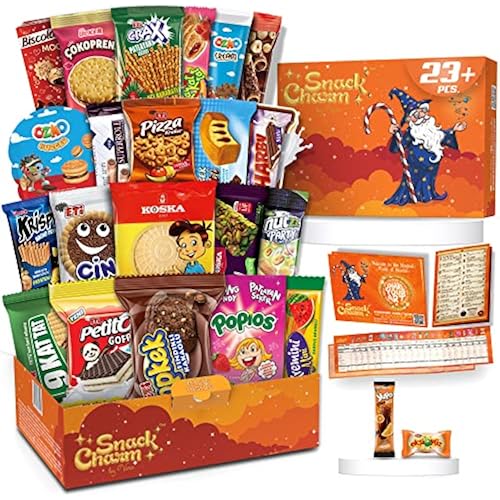 Exotic Snacks, Mega International Snack Box, Imported Snacks, Candy Box from Around the World, Exotic Care Package, World Candy Box, Foreign Variety Pack of Treats, European Sweets, Giftable Snack