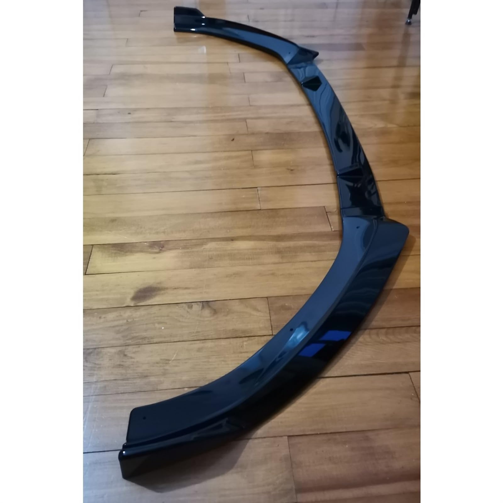 3 szt. Przedni zderzak samochodowy Lip błyszczący Splitter dyfuzor Body Kit Spoiler zderzaki, dla, A3 2017 2018 2019 czarny