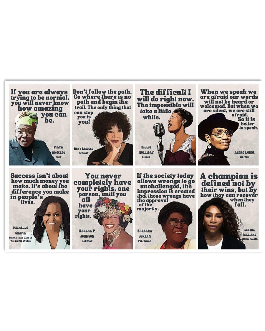 Iconic Black Women Black Women in History 500 Piece Jigsaw Puzzle for Adults Families Kids Toys Gift Feminist Poster Feminist Wall Art Feminist Feminist Art Feminist Gifts