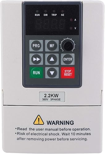 Variador de frecuencia variable, 380 V 2.2 kW Convertidor de inversor VFD trifásico para control de velocidad del motor en uso de ventiladores de