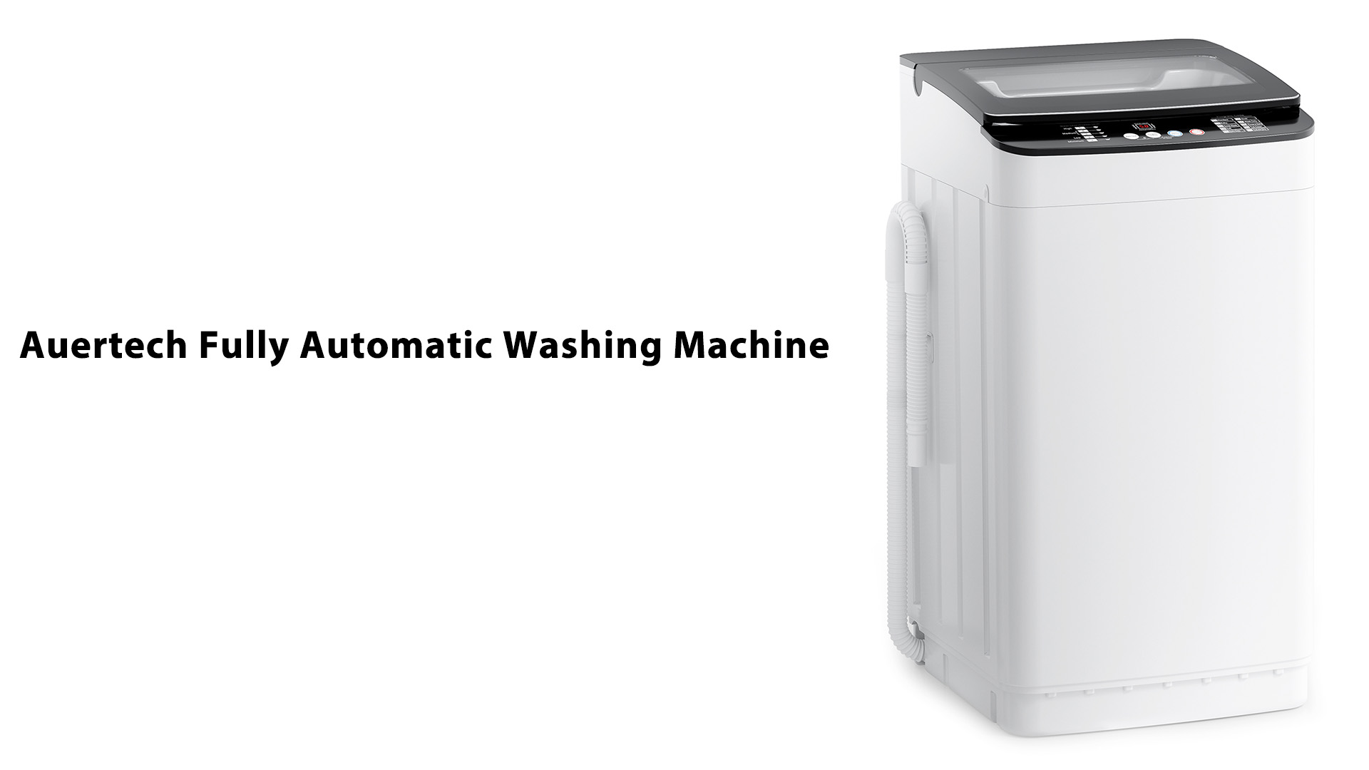 Image of Auertech 28 lbs Portable Washing Machine, Fully Automatic Portable Washer | 10 Wash Cycles, 5 Water Levels, 24H Delays, Washer and Spin Dryer Combo with Drain Pump for Apartment RV Dorm Home