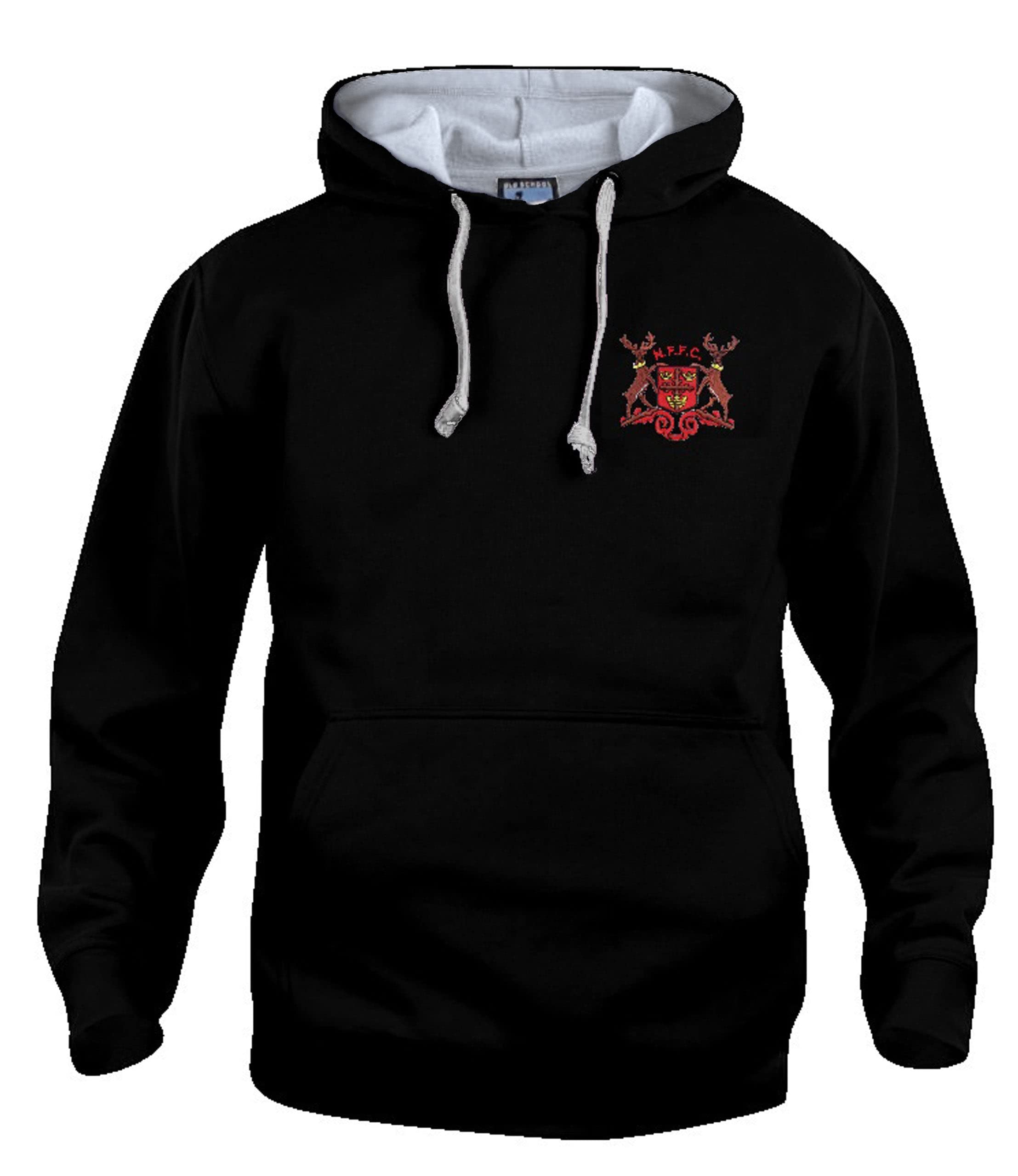 Old School Football Black Nottingham For 1960-1970S Retro Football Hoodie Embroidered Logo Size Xxxl