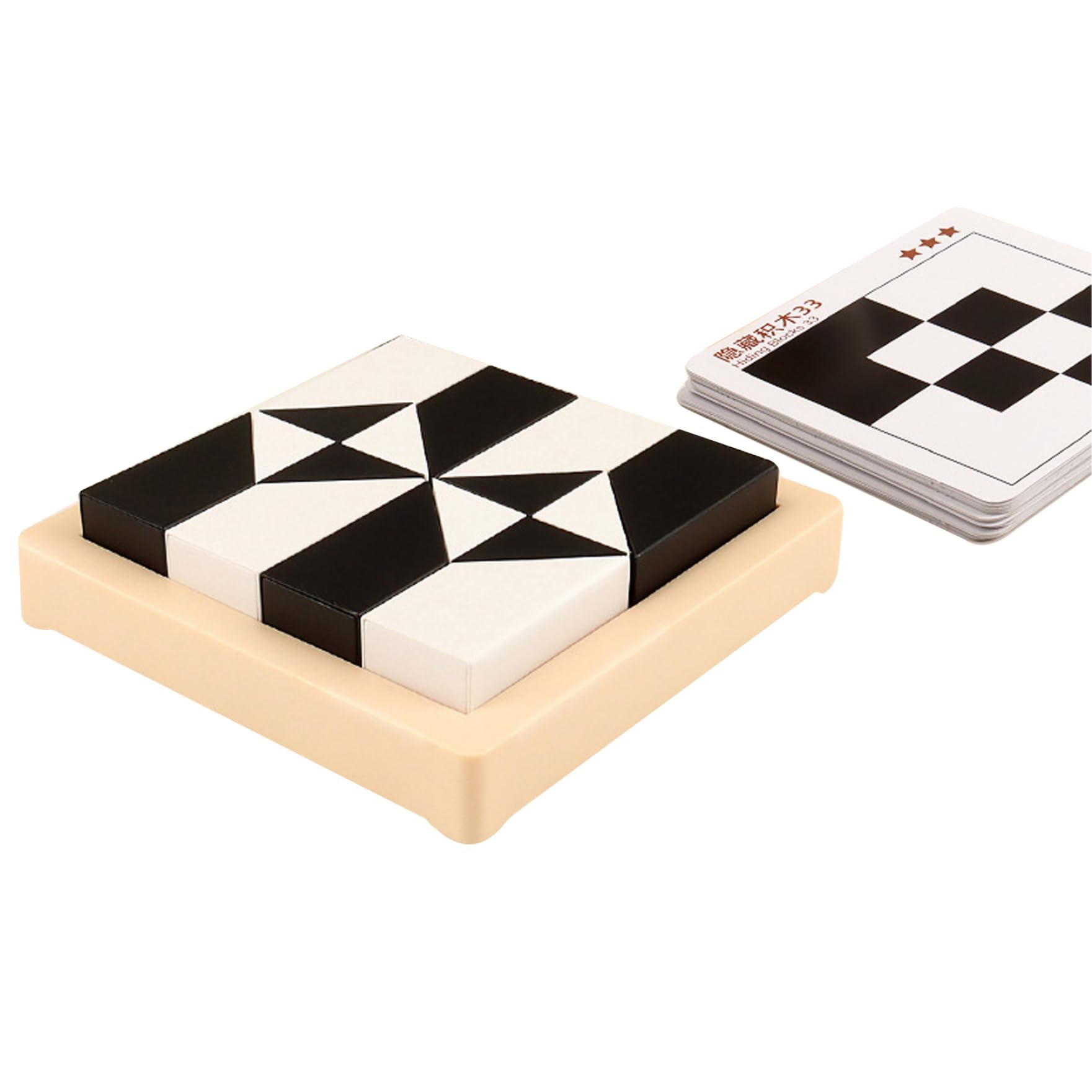 Block Puzzles Plastic Game Hidden Building Blocks for Kids Children's 3D Spatial Thinking Training Block Brain Teaser Puzzle Game for Kids Ages 4+ Blocks For