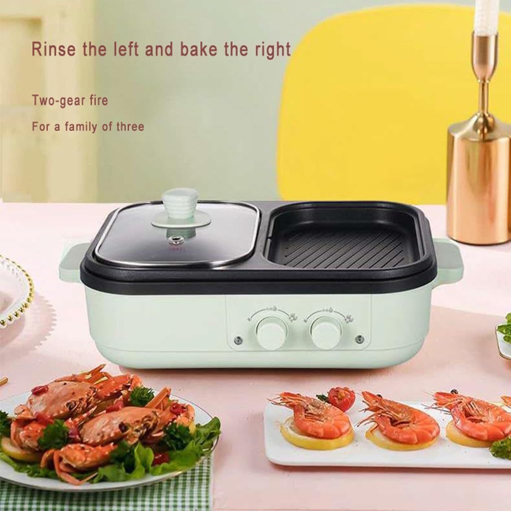 Roast Rinse Integrated Pot Household Multifunctional Cooking Electric Oven Dormitory Barbecue