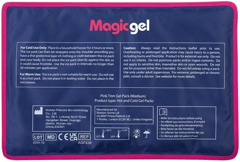 Magic Gel Premium Ice Pack - Reusable Gel Ice Pack (11.8" x 7.8") for Icing Injuries, Pain Relief, Cold Compress for Reducing Swelling - FSA HSA Eligible - | Flexible & Foldable 1 Count (Pack of 1)