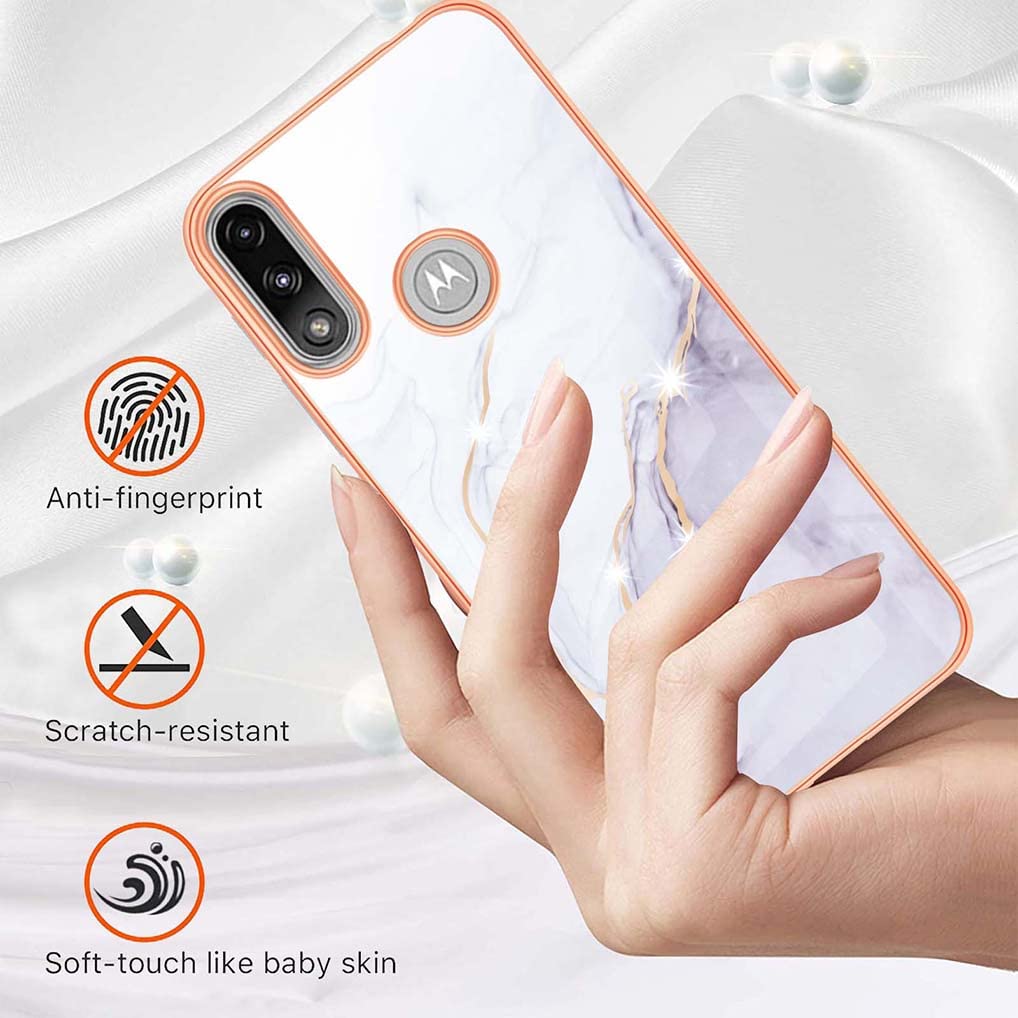KJYF Custodia Cover per Motorola Moto E7i Power + Pellicola Protettiva