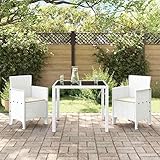 chaise jardin blanche et bois Matériau en polypropylène de haute qualité : ces chaises de jardin sont fabriquées en polypropylène robuste, particulièrement résistant aux intempéries et durable. Idéal pour une utilisation en extérieur toute l'année, car le matériau est résistant aux UV et la couleur blanche reste vive même après des années. La construction robuste supporte jusqu'à 220 kg et est parfaite pour les soirées conviviales ou les soirées relaxantes dans le jardin.