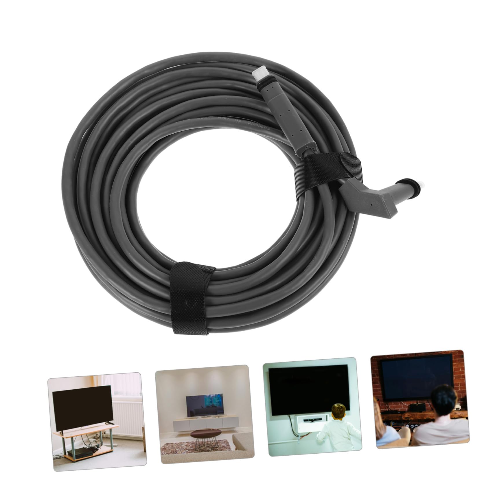 jojofuny Câble de Rallonge Réseau Cat 6 pour Équipement de Communication, Connexion Stable et Transmission Rapide, Usage Maison ou École