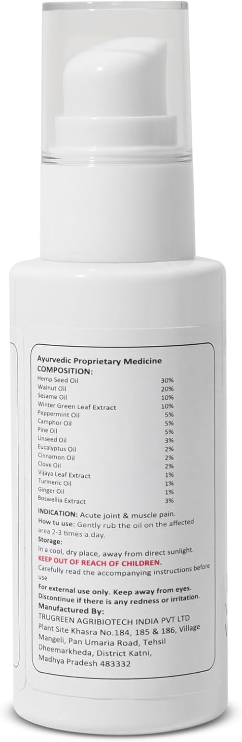 Ayurvedic Body Massage Oil – Refreshing Topical Rub with Wintergreen, Eucalyptus & Botanical Extracts – Nourishing Skin Care Ritual – 1.69 fl oz (50ml) - Image 6