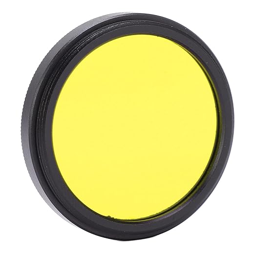 37mm Full Colour Lens Filter with Storage Box, Red/Green/Blue/Orange/Yellow Filter for SLR Cameras, Colored Filter for Photography, Camera Accessories(Yellow)