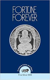 FORTUNE FOREVER Pure Silver Ganpati Ganeshji BIS Hallmarked Round Coin Chandi Sikka with Blister Card Perfect for Gifting ... Price In India