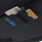 Klanata Multi Functional Car Sun Visor Clip and Sunglasses Holder Organizer – Universal Application for Cars and Trucks – Durable ABS Auto Parking Card and IC Card Holder for Tidy Vehicle