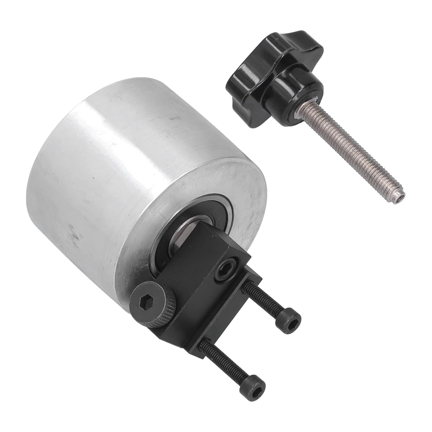 Belt Grinder Tracking Wheel, Low Vibration Aluminum Alloy Drive Wheel Wear Resistant Rust Resistant for Woodworking