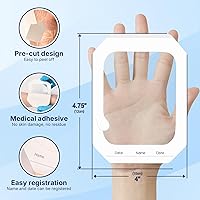 Vista 2 de ClearShield Apósito de Película Transparente 4" x 4.75" Paquete de 50, Vendajes Impermeables Transpirables Hipoalergénicos, Parche Adhesivo