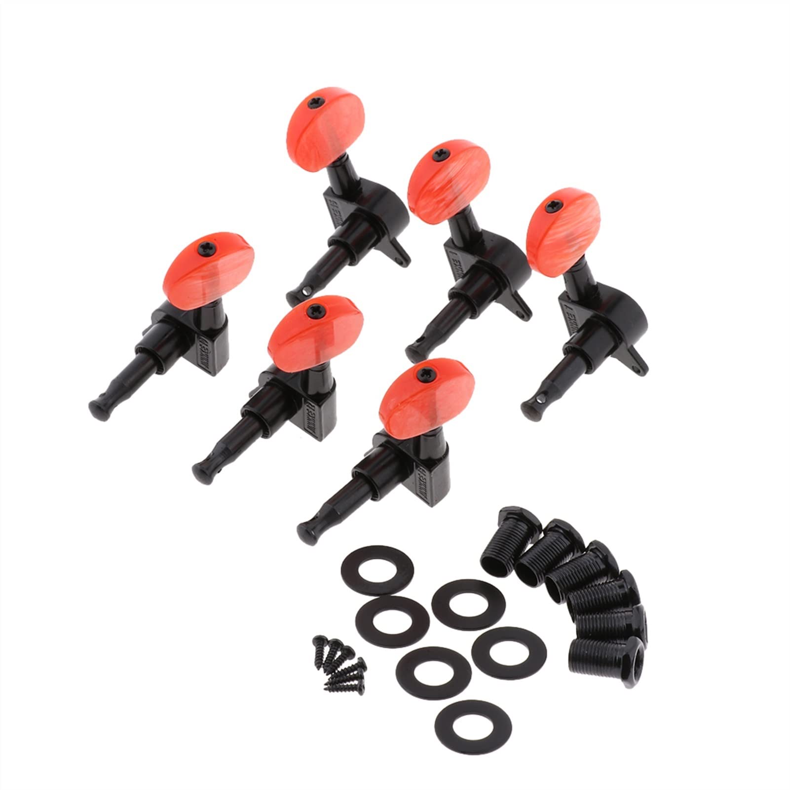 Cheville d'accord corde guitare 6pcs 3L 3R Guitare Tuning Pegs Tuners Machine Heads Remplacements Partie