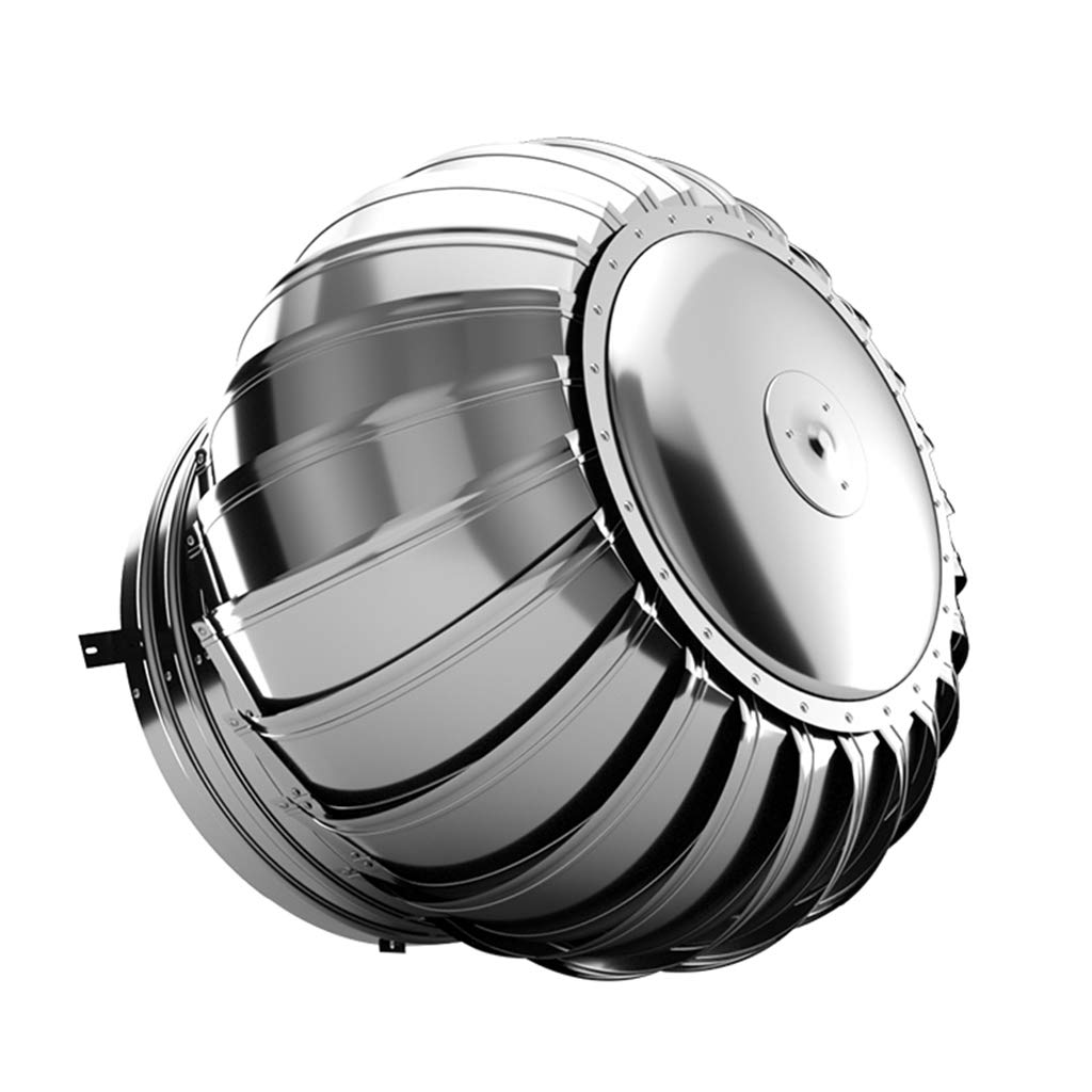 YFBCMXSKG Chimney Cowl Cap,Rotary Stainless Steel Rotating Chimney Cowl Cap Spinner Anti-Downdraught Simple to Fit Rotary Chimney Cowl Cap,110mm/4.3Inch