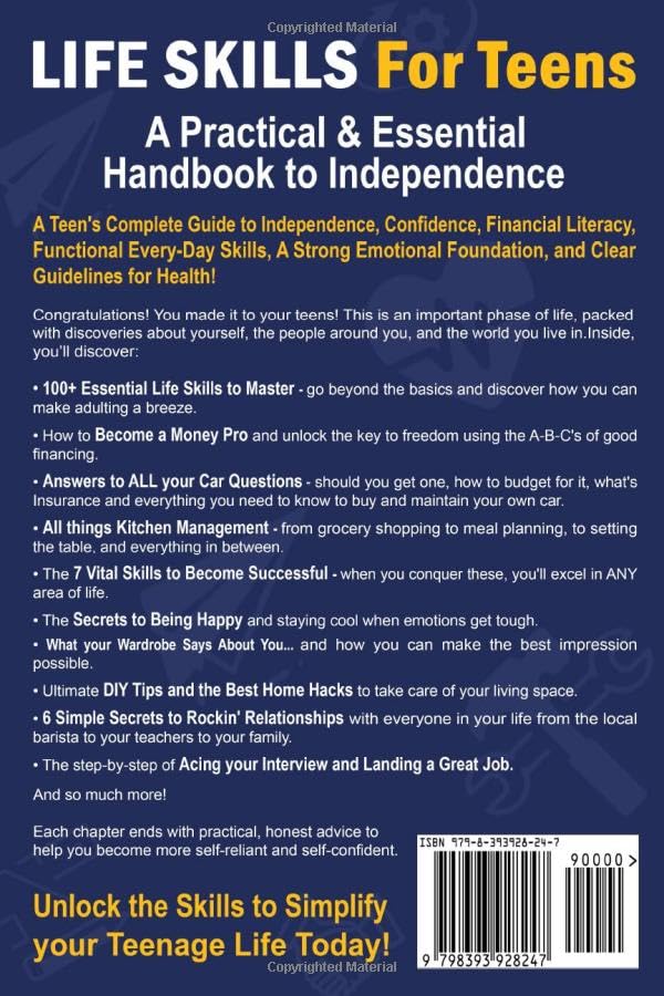 Miniatura 2 de Life Skills for Teens A Practical & Essential Handbook to Independence How to Cook, Manage Money, Score a Good Job, Buy a Car, Do First-Aid, Manage