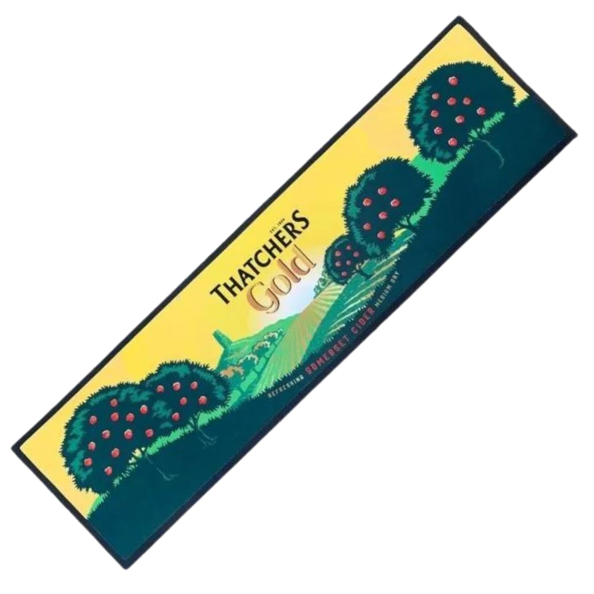 Thatchers PVC Bar Mat Cider Drip Runner Man Cave Grips and Slip Prevention Large Classic Logo