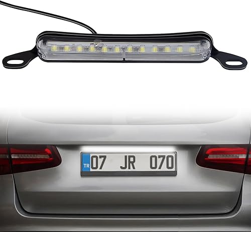 Luz LED de matrícula de 12 V CC, luces universales para matrícula, lámpara de etiqueta impermeable, repuesto para automóvil, remolque, UTV, ATV,