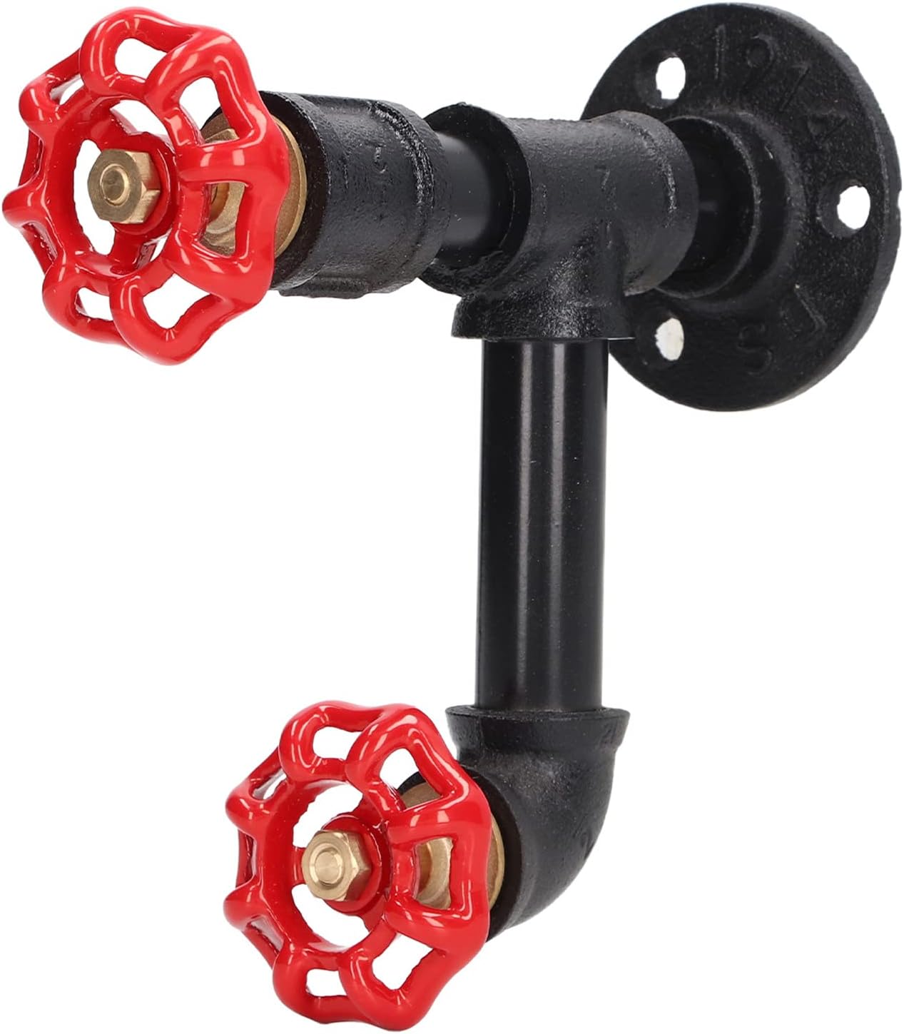 LANTRO JSIndustrial Pipe Coat Hook Rack - Keep Your Space Tidy with This Heavy Duty Rustic Holder