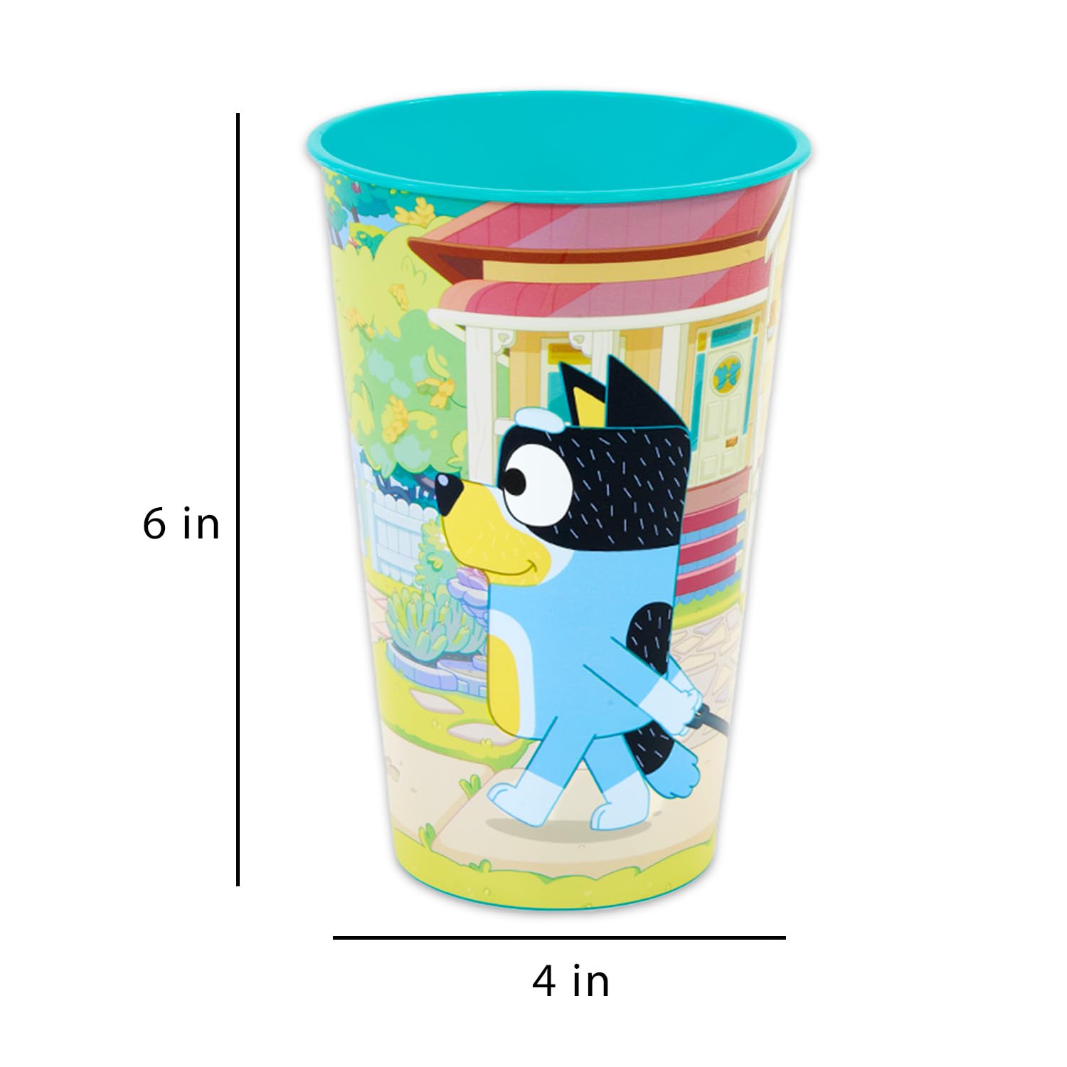 Amazon.com: Bluey Reusable Tumbler Cup Pack - Themed Party Favor 12 Piece  Bundle with 24 Oz Cups Measuring 6" Tall Plus Stickers, More | Bulk Bluey  Water Tumblers : Toys & Games