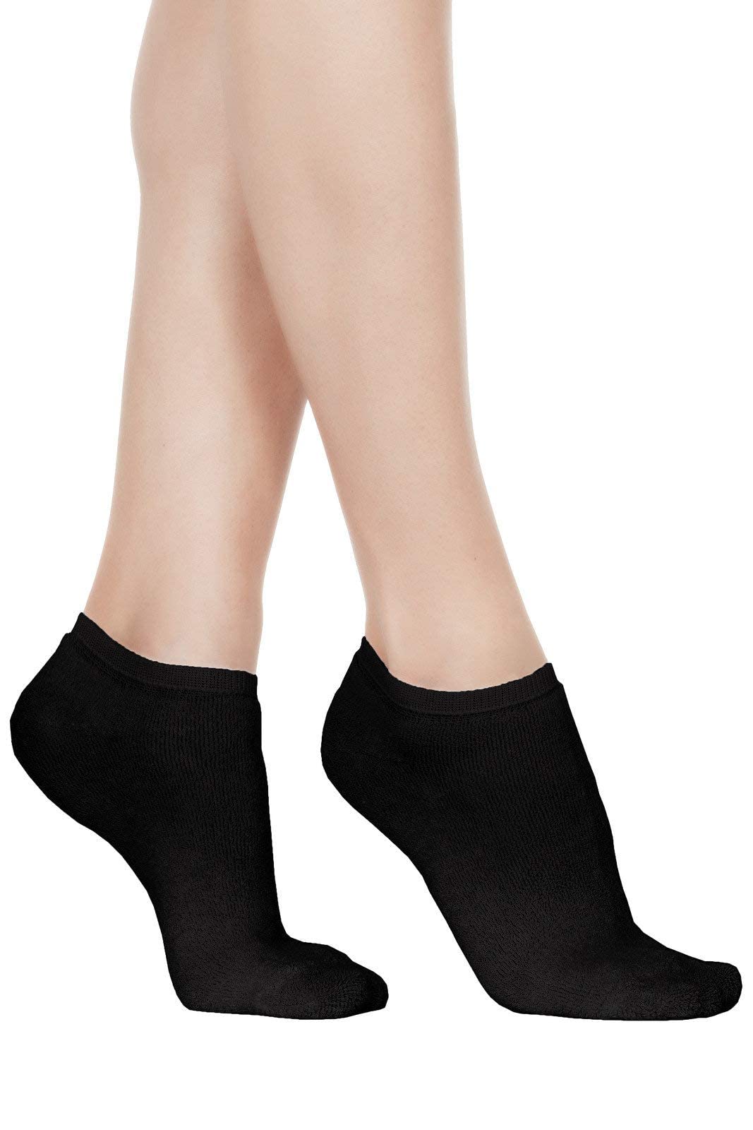 POMPEA 3 Pairs Women's Cotton Socks Short Ankle Socks with Reinforced Toe and Heel - 2