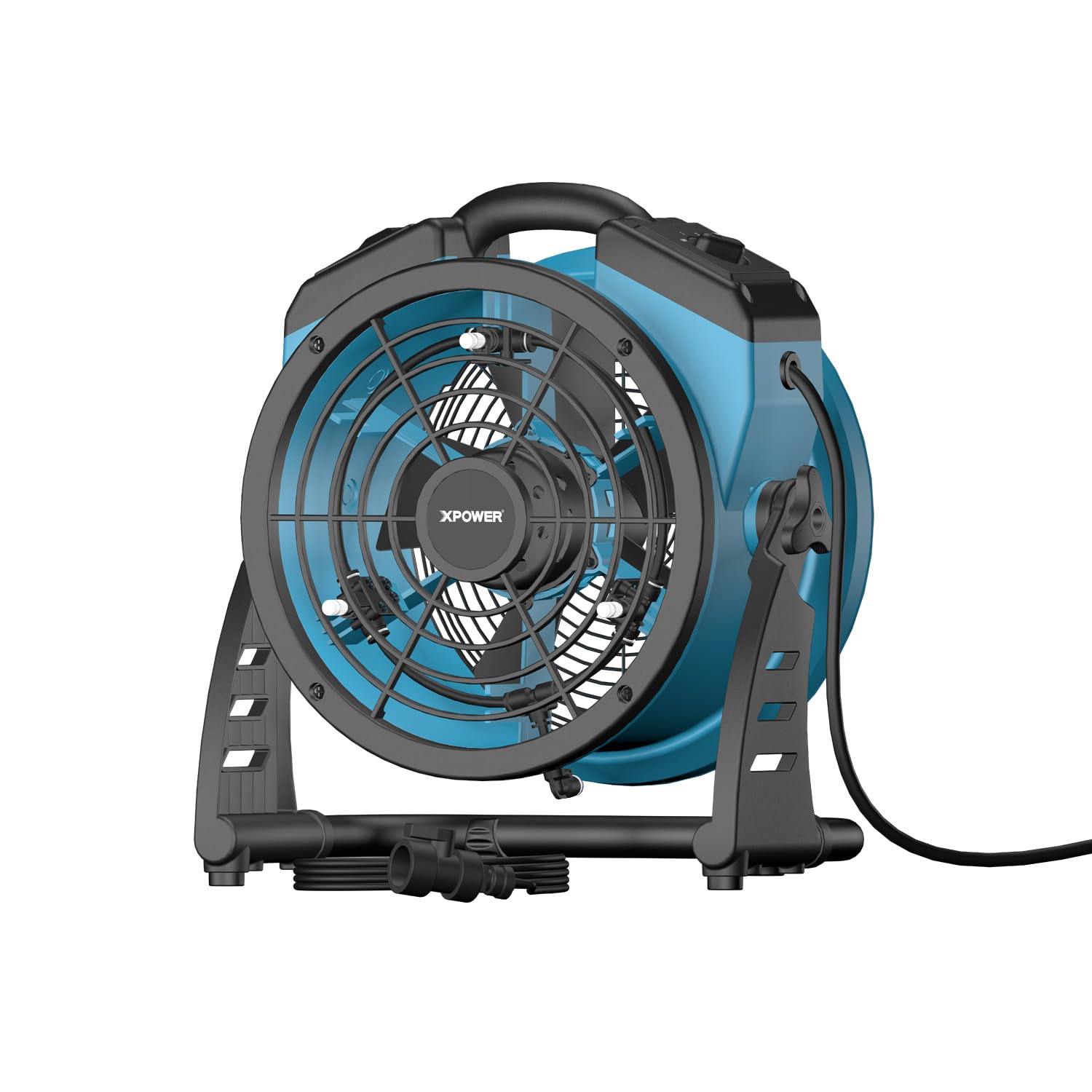 XPower Misting Fan Outdoor Cooling Oscillating Heavy Duty Powerful High Velocity Ideal for Camping Patios Picnics & More (FM-65)