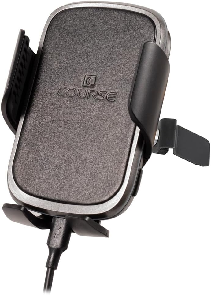 Course Motorsports DirectFit Phone Mount Automatic Gripping Wireless Charging Head and Car Phone Holder for Honda Civic (2016-2021) - Automatic Gripping Charger (Black)