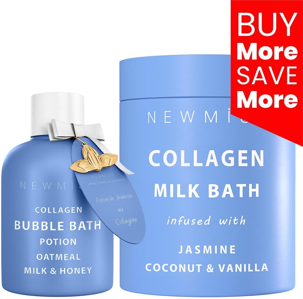 Luxury Creamy Collagen Bath Gifts for Women and Men - Pack of 2