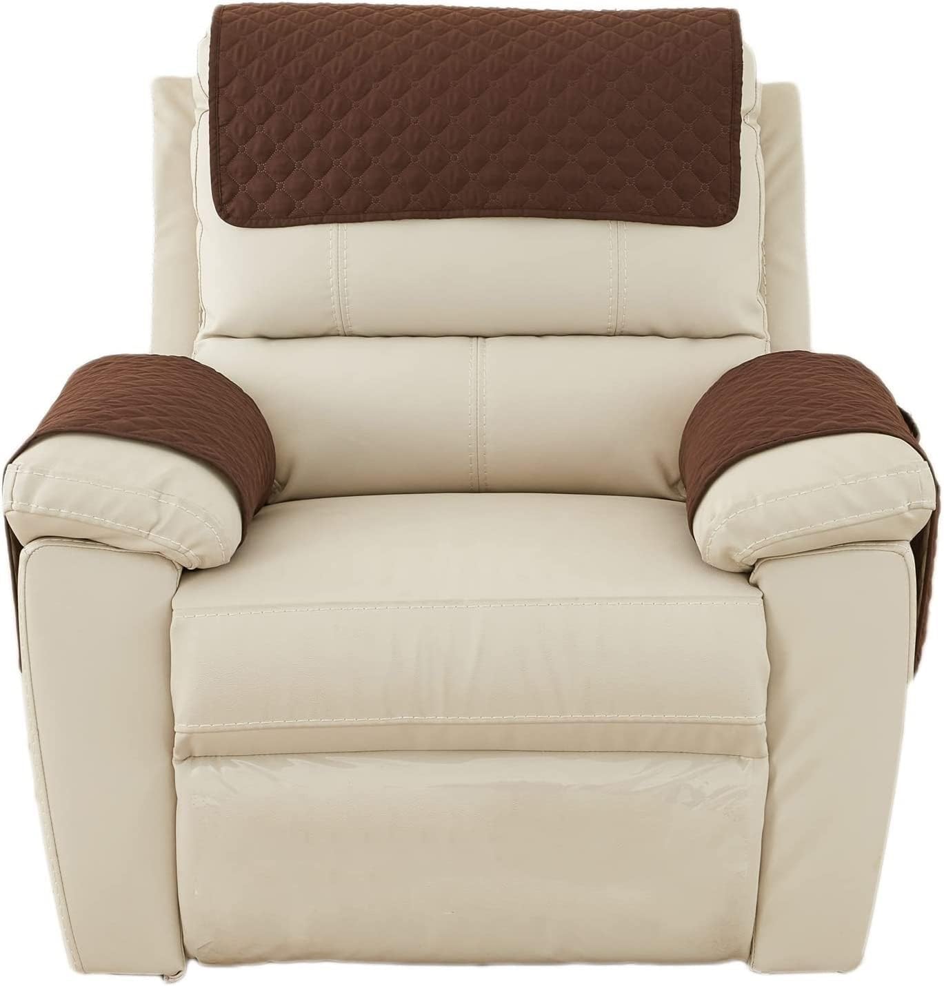 Recliner Chair Covers Lazy Boy 3 Pcs Recliner Covers Sherpa Arm Covers for Recliner Chair with Storage Pockets Headrest Cover for Recliner Chair Armchair Slipcovers for Sofa Recliner Protector