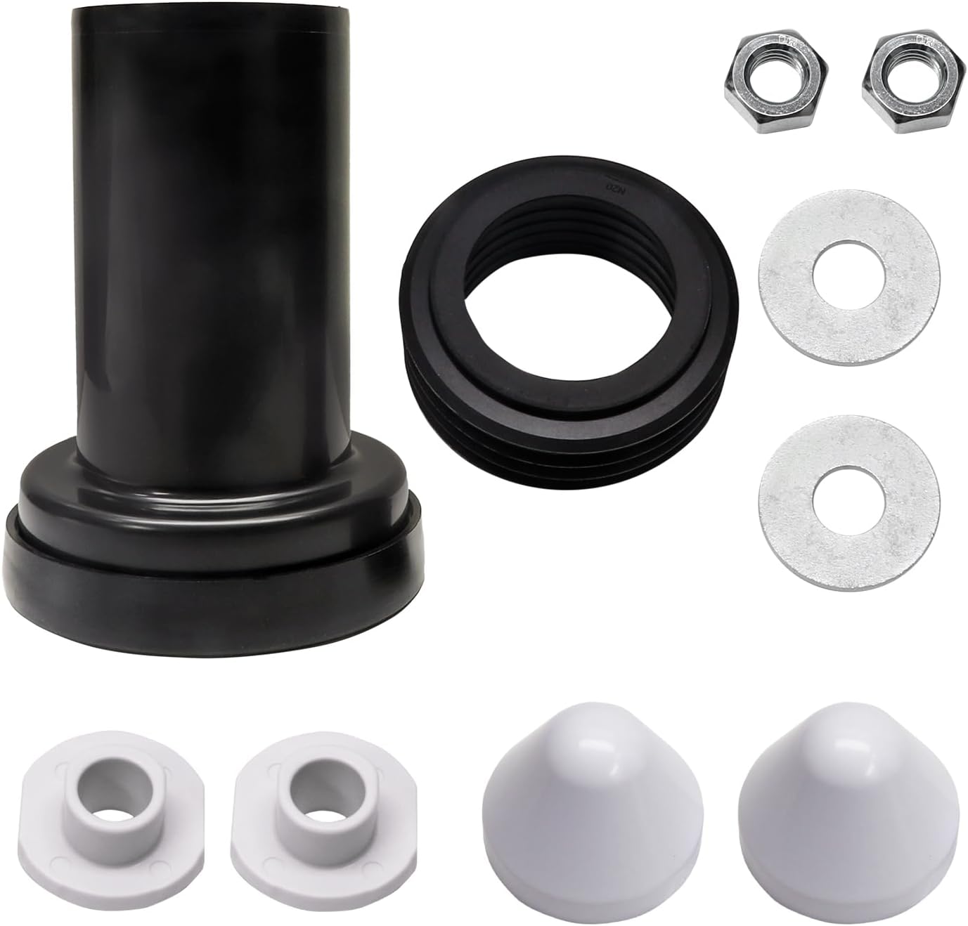 HDPE Plastic Pipe Connector for Geberit 152.426.46.1 Wall Hung Toilet Tank,Wall-Mount Toilet Tank Installation Kit,Toilet Replacement Parts,Easy Installation