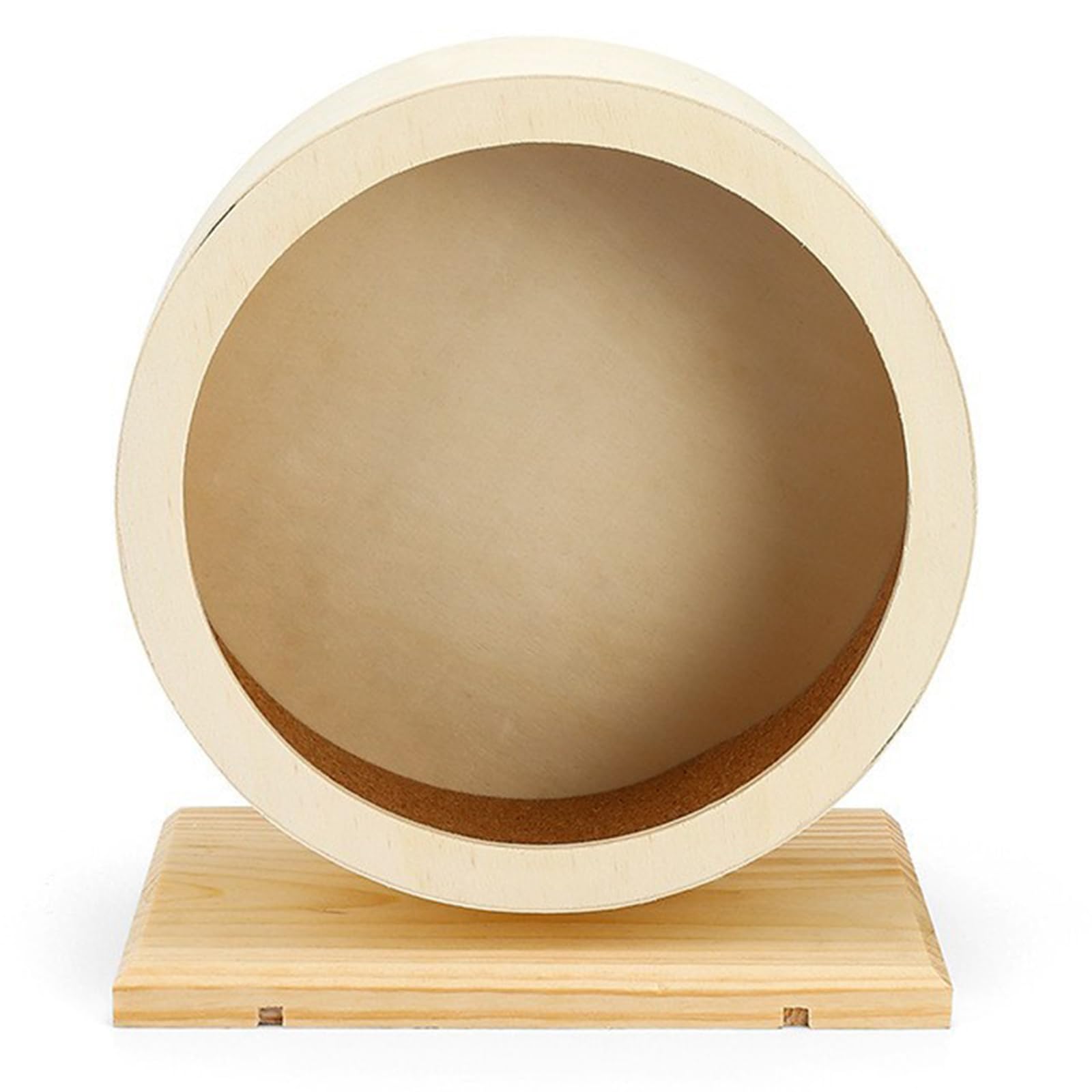 Générique Roue d ' Exercice en Bois Naturel pour Hamster, Jouet à roulettes muet pour Petits Animaux, activité Amusante, Roue de Course pour Petit Animal de Compagnie, équipement de Fitness