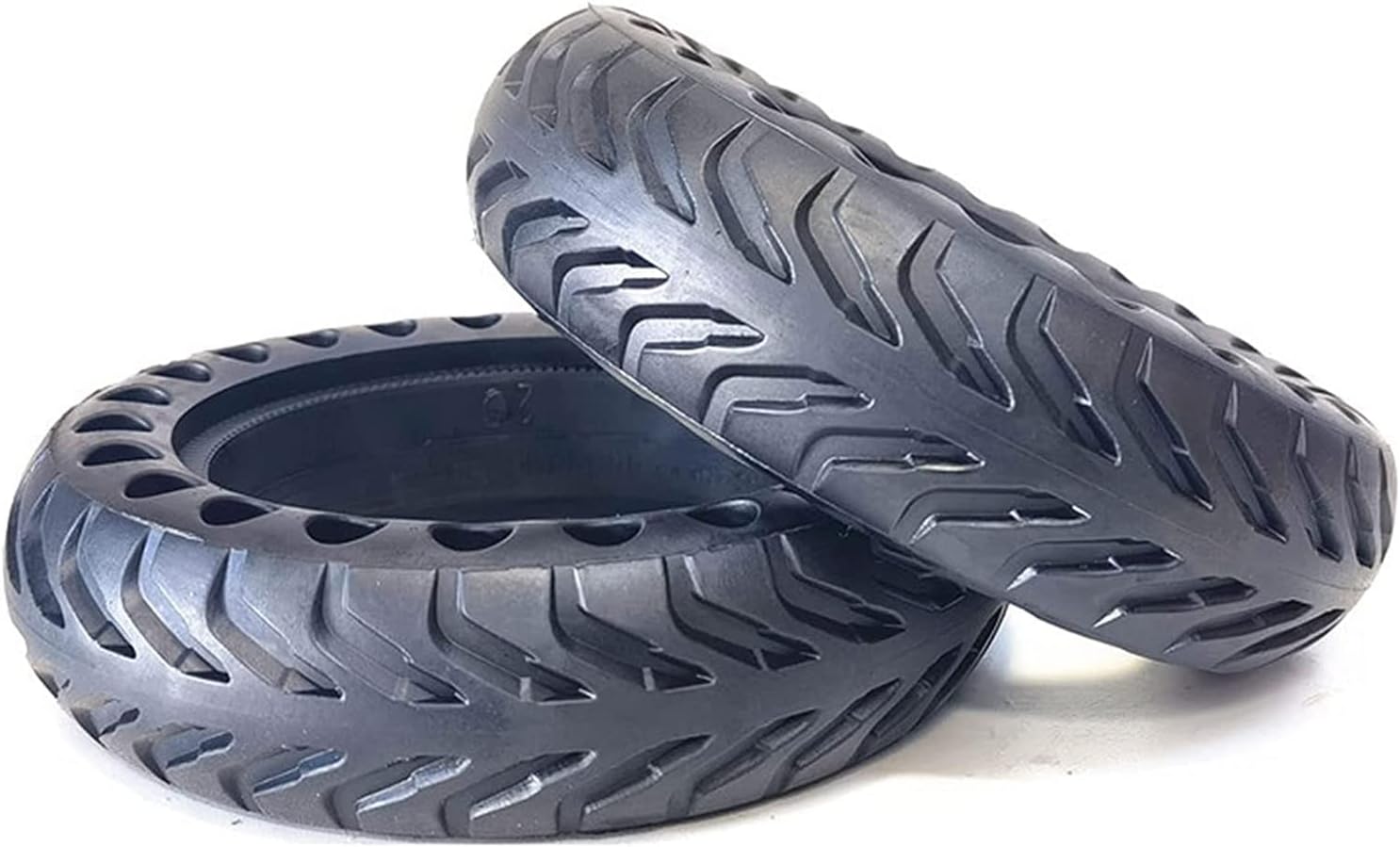 Scooter Replacement Tires, Solid Honeycomb Tyres 8 Inch 200X50 Solid Rubber Tires Electric Scooter Front/Rear Wheel Non-Slip Anti Puncture Tire Accessories