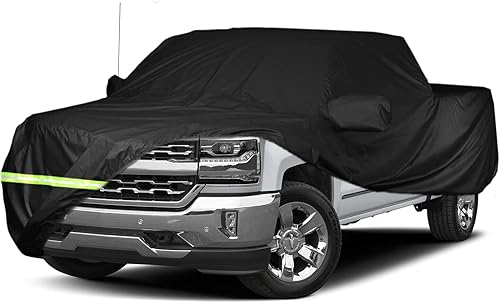 Yixin Funda impermeable para automóvil Chevy Silverado 1500 2500 3500 Crew Cab 2022 de 2000 3500 Crew Cab de 6.6 pies, funda corta de automóvil,