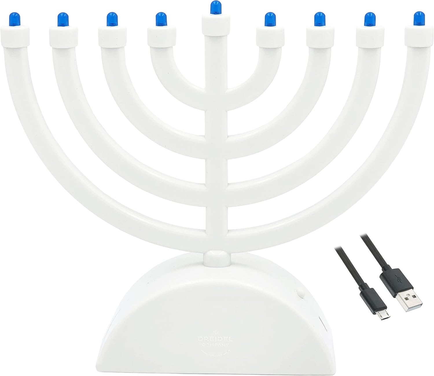 Mini Electric Classic Menorah, Classic Hanukkah Menorah, LED Travel
