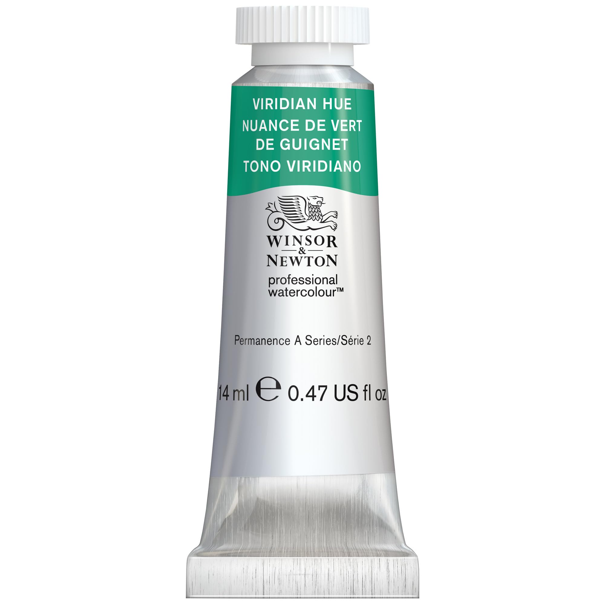Winsor & Newton 0105696 Professional Watercolour - Viridian Hue, 15 ml Tube - Watercolour Paint, Vibrant Colours in Artist Quality, High Colour Shine and Clarity, Lightfast