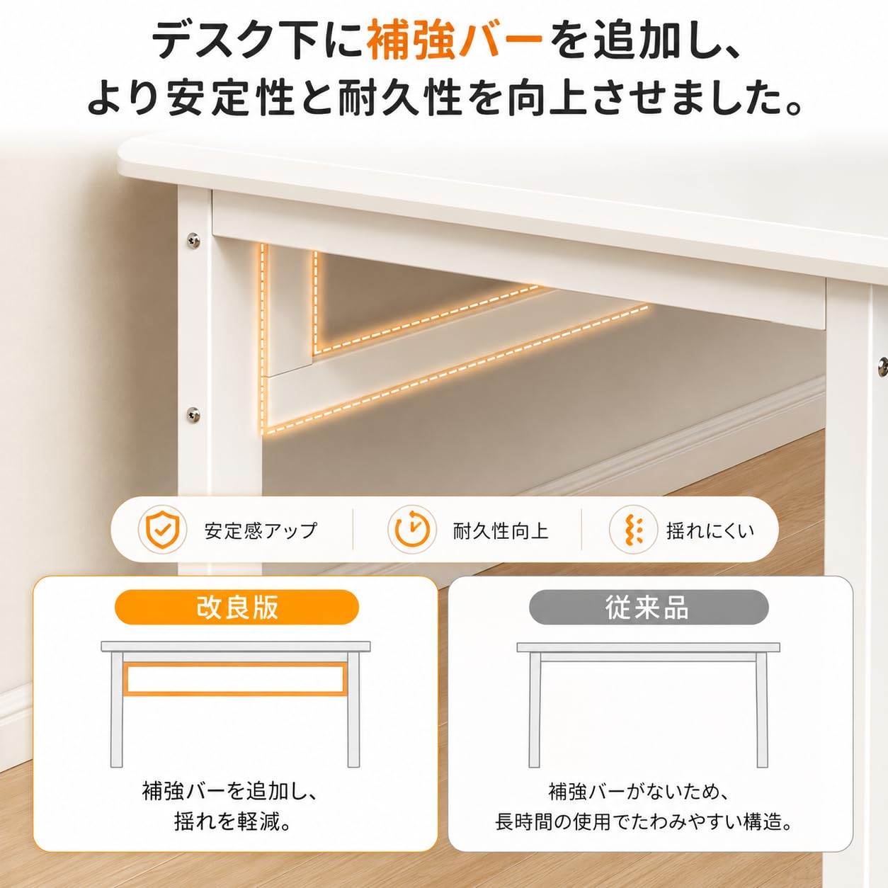 Amazon | N&S デスク 幅120cm パソコンデスク 北欧風 おしゃれ