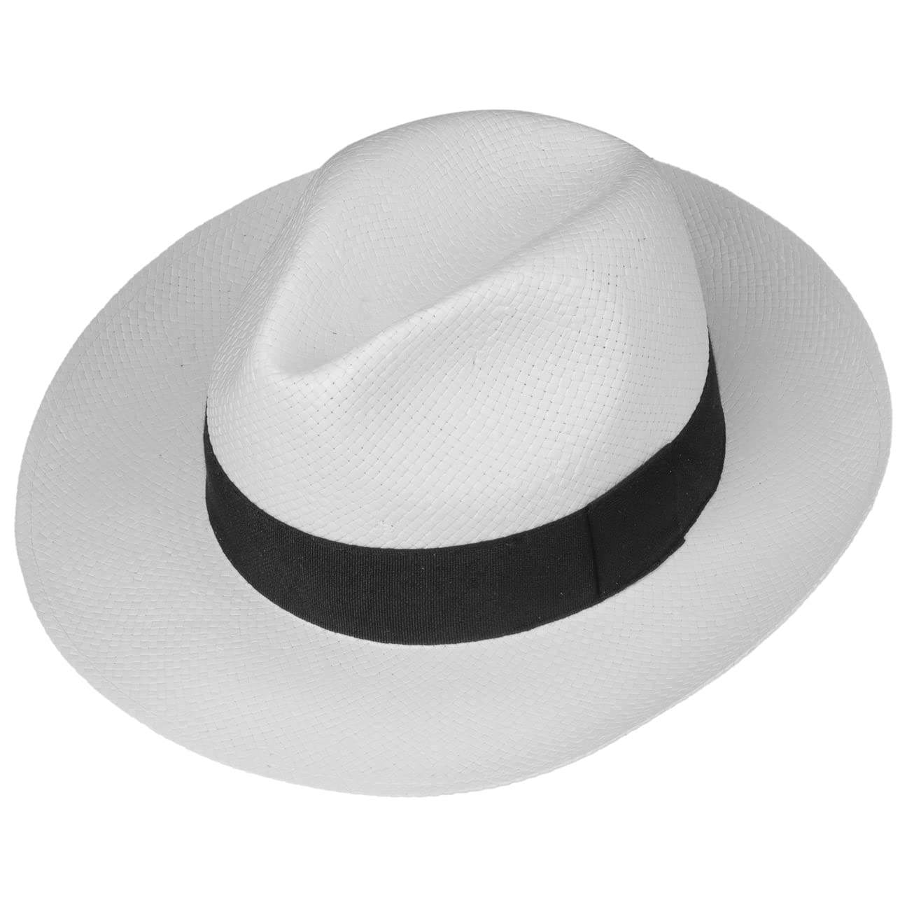 CAPPELLISHOP White Mountain Cappello di Paglia Bogart Fedora Prodotto in Italia Uomo Primavera Estate