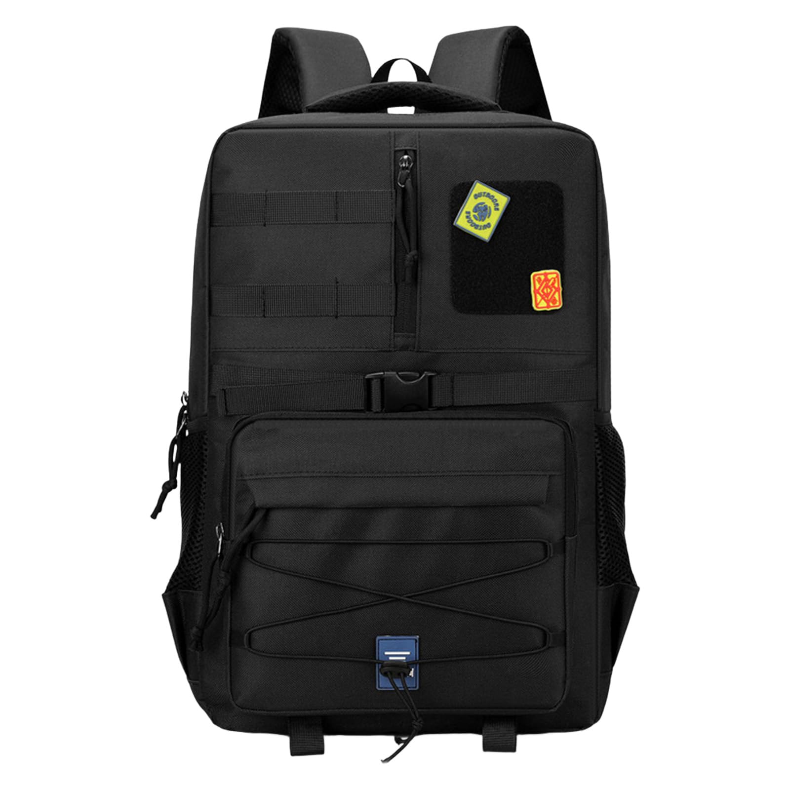 35L Tactical Backpacks Black Backpack Molle Daypack for Camping ,Black