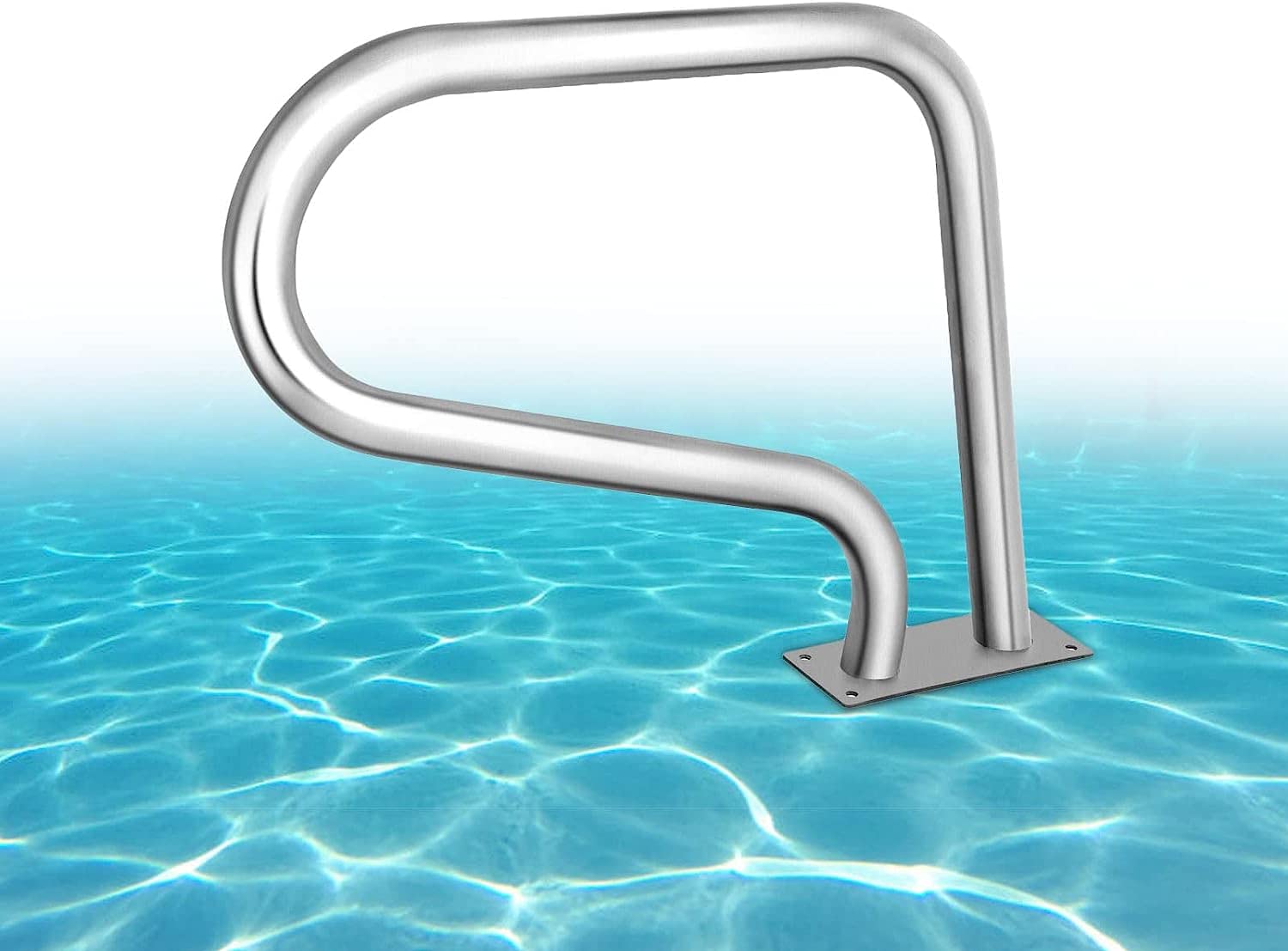 Rampe de piscine garde-corps de piscine et de spa avec rail de maintien 113 kg